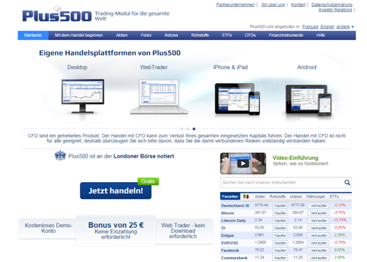 plus500 binäre optionen