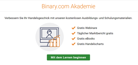 Die Trading-Akademie von Binary.com