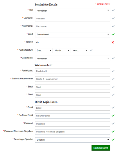 FxPro cTrader persönlich Details