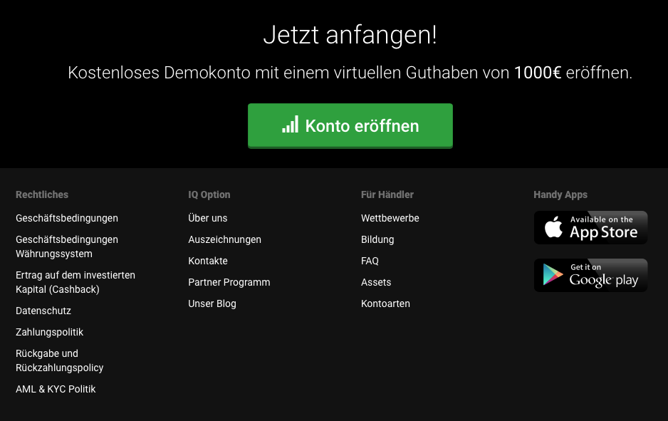 Binary options demo konto