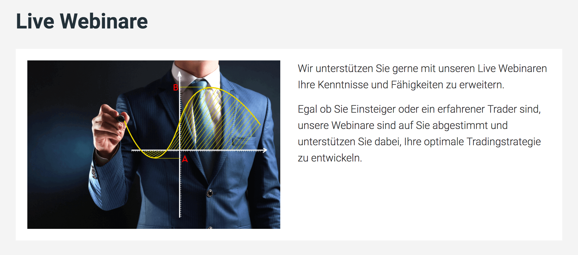 XTB bietet spannende Webinare und weitere attraktive Wissensangebote.