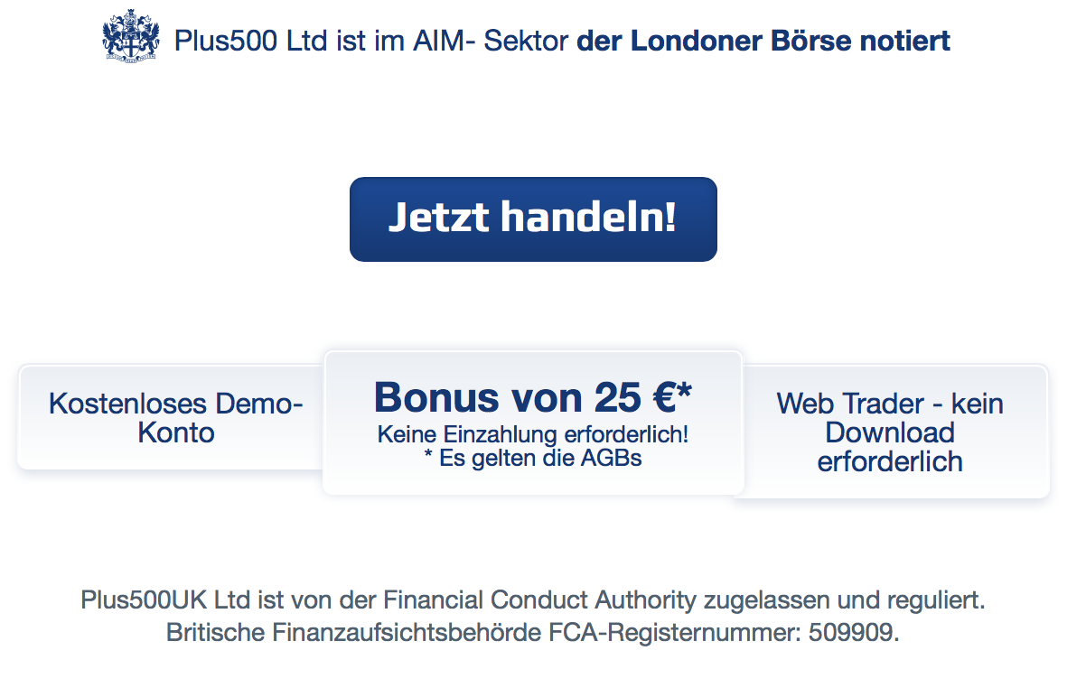 25-Euro-Bonus bei Plus500