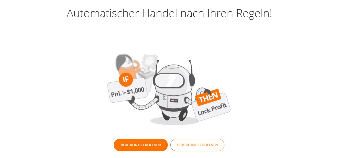 Mit dem Automator ertstellen Sie Ihre eigenen Regeln bei Zulutrade