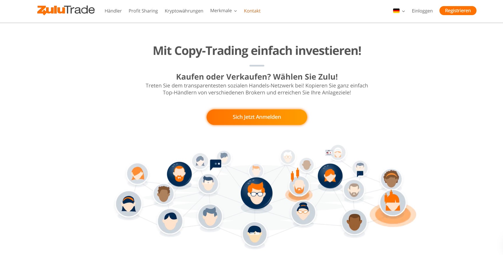 Ein Blick auf die Website von Zulutrade