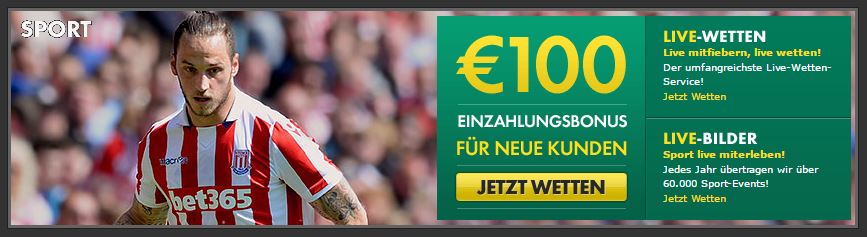 große Auswahl an Sportwetten bei bet365
