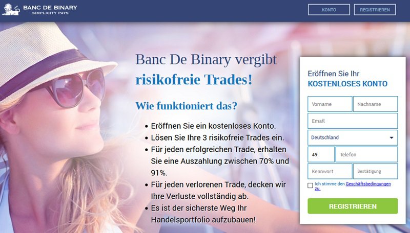 Überblick Binäroptionenbroker Banc de Binary