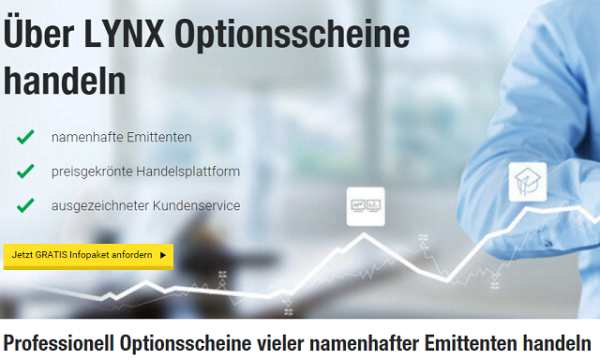 LYNX Broker Optionsscheine handeln