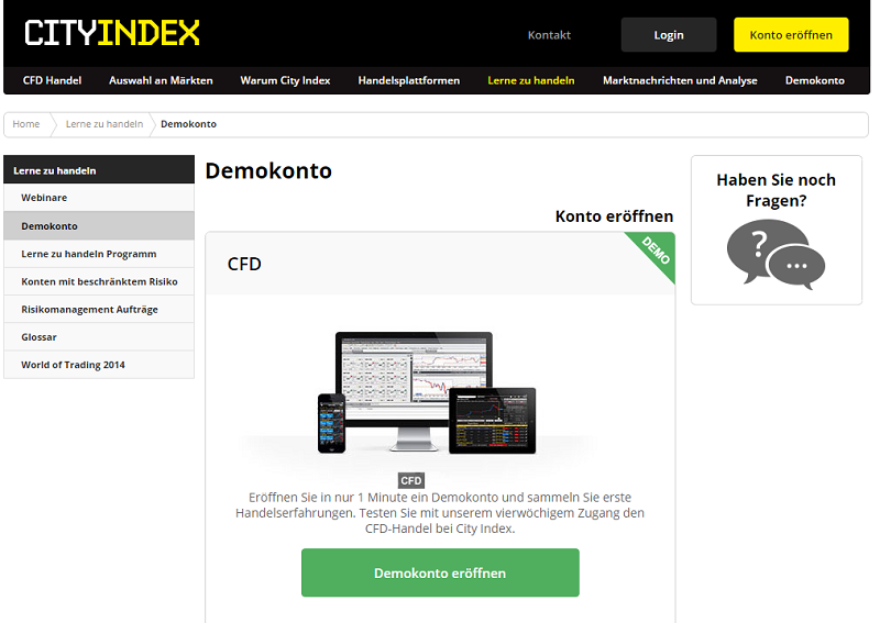 City Index Demokonto