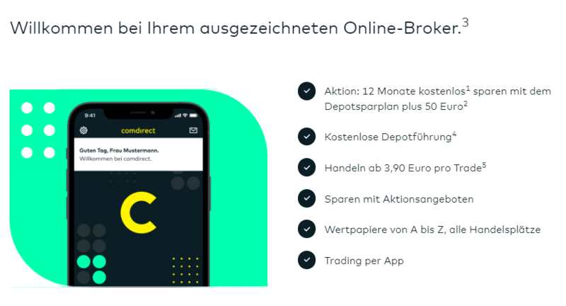 Die comdirect bietet viele vorteile für den handel