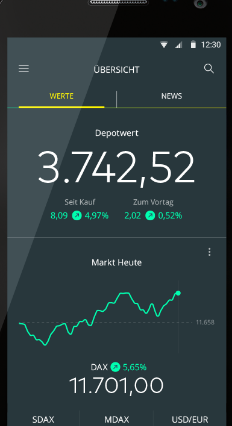 comdirect-Trading-App-Depotwert-Dax