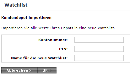 Consorsbank-Watchlist-Kundendepot-Import