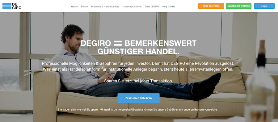 DEGIRO Wertpapierhandel Konditionen