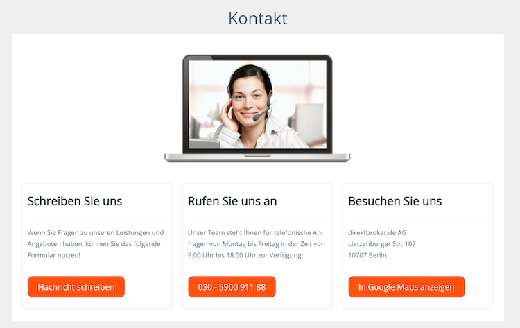 direktbroker.de Kundenservice