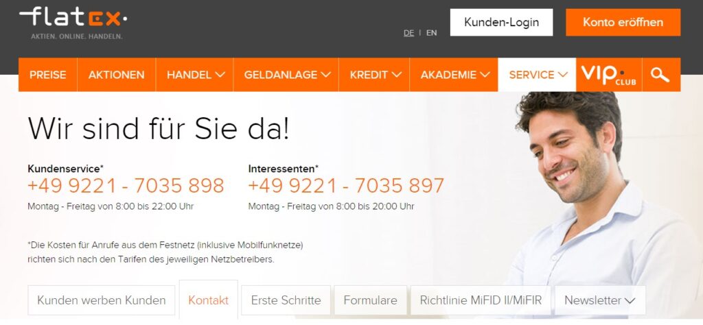 flatex Kundensupport