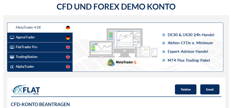 FxFlat Demokonto