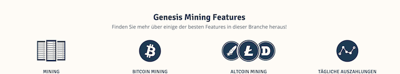 Genesis Mining Features