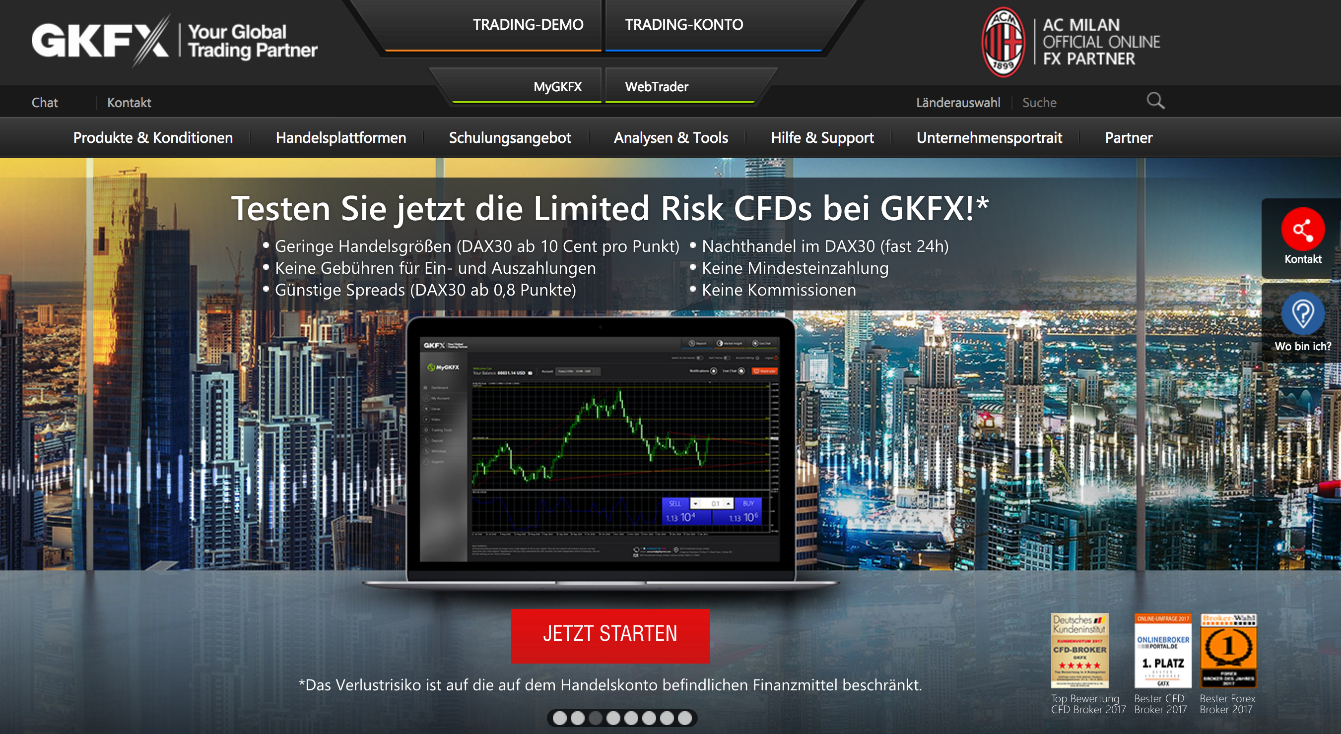GKFX CFD Forex Testsieger