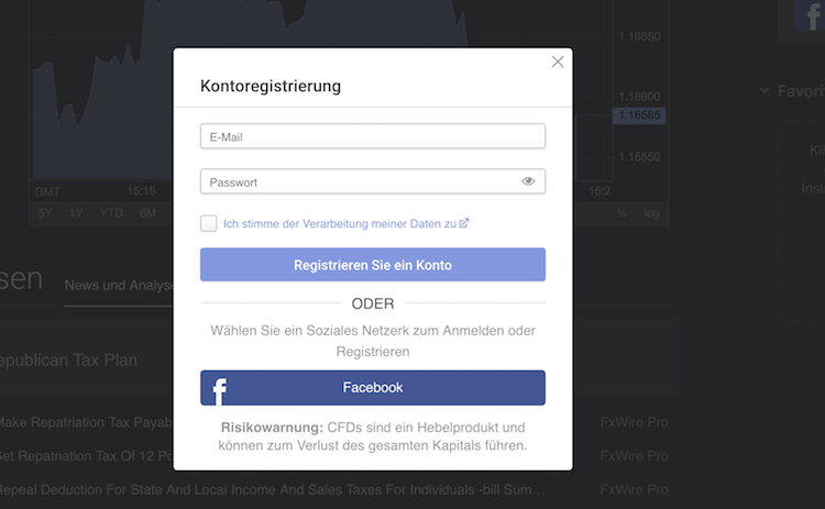 Libertex Kontoeröffnung