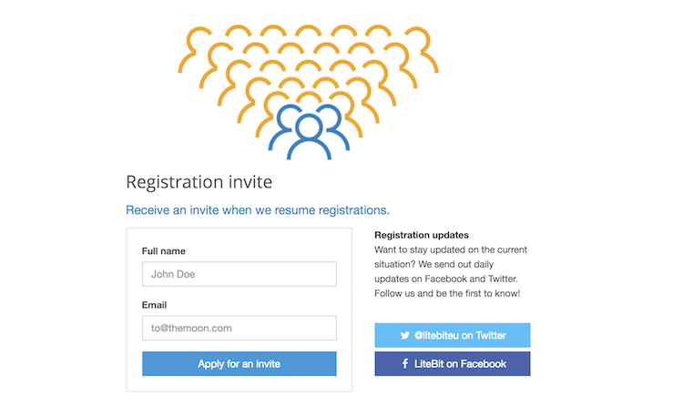 LiteBit Registrierung