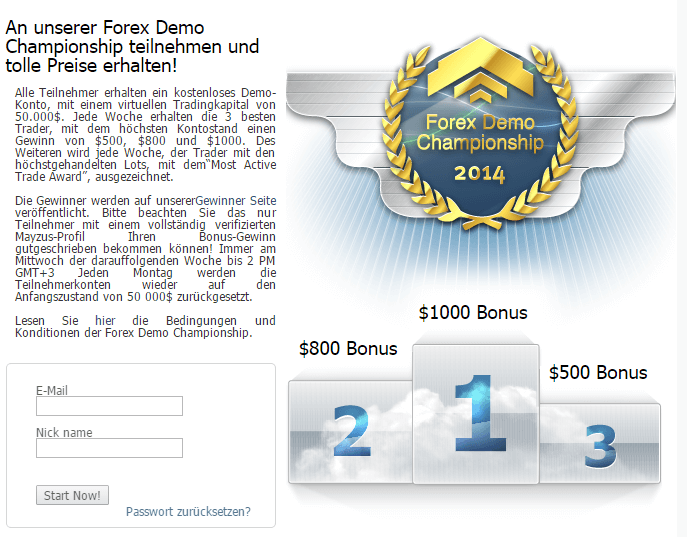 Forex Demo Championship