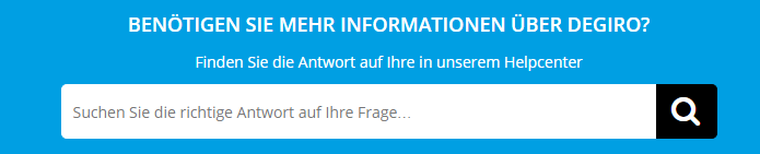 DEGIRO-Helpcenter-Suchfunktion