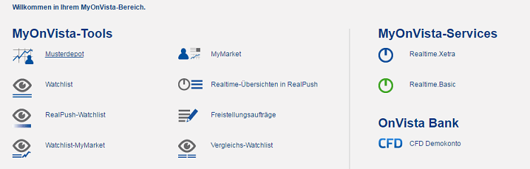 My-OnVista-Übersicht