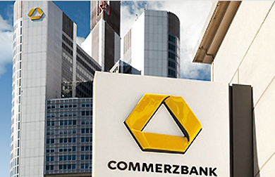 Commerzbank-Frontansicht-Gebäude-Logo